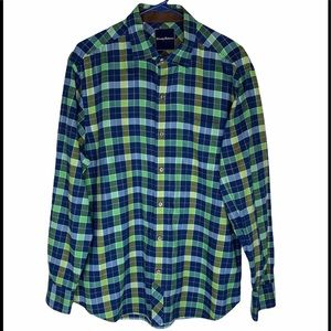 Tommy Bahama Men’s Medium Long Sleeve Shirt Plaid